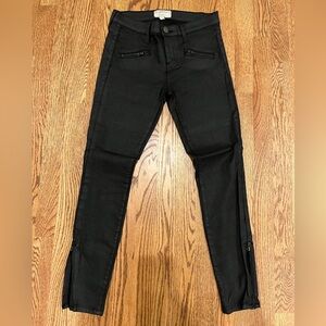 CURRENT/ELLIOTT Soho Zip Stiletto Black Jeans size 26